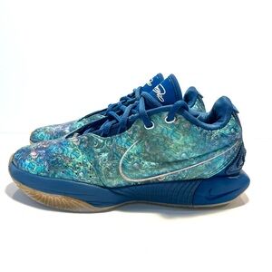 Nike LeBron 21 Abalone Men’s Size 7 Basketball Shoes FN0708-400 Blue Sneakers
